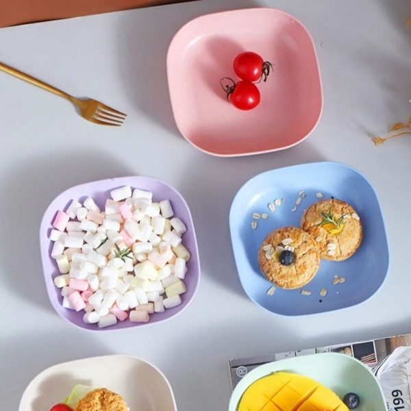 Food Grade Plastic Household Dining Plates | 10 pcs Elliptical Spit Bone Plate Set | Multi-Function & Durable - Image 5