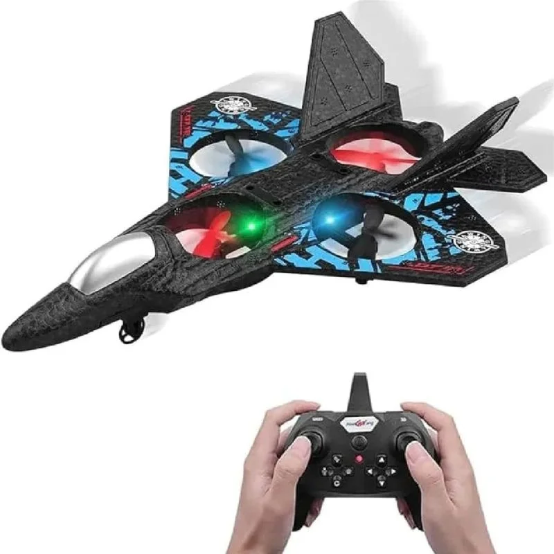 Premium RC Fighter Jet Plane 2.4 | Remote Control Foam Airplane Toy with Lights & 3D Stunt Glider - Image 3