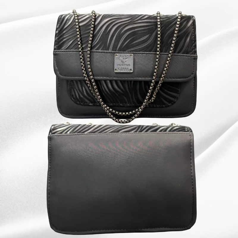 Luxury Women’s Shoulder Bag in Charcoal Black Faux Leather for Casual, Work, and Formal Use - Image 3