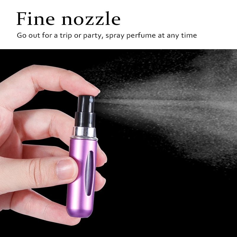 Portable Refillable Mini Perfume Atomizer | Travel-Size Spray Bottle | 5ml | Random Colors - Image 3
