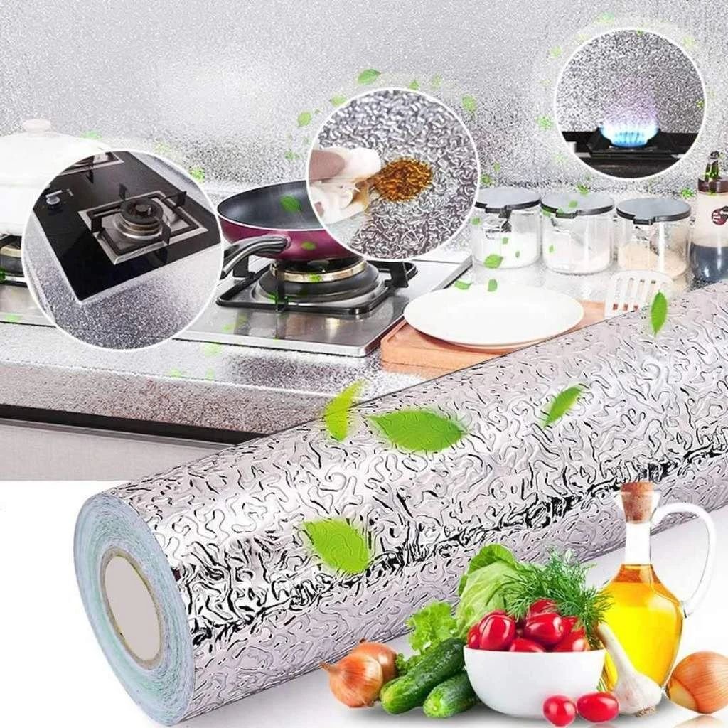 Silver Foil | Marble Sheet Sticker 40x200cm | Waterproof Self-Adhesive PVC Wallpaper for Furniture Walls - Image 3