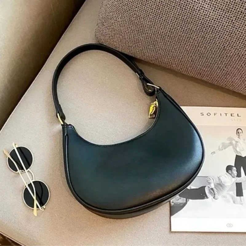 Black Luxury Fashion Hand Bag for Girls & Ladies | Stylish Shoulder & Crossbody Bag | Long Strap - Image 2