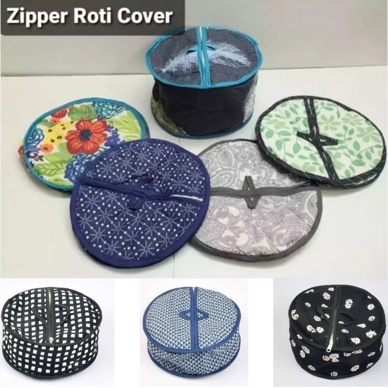 Roti Zipper Bag | Reusable Airtight & Insulated Storage Bag | Keeps Chapati Fresh, Soft & Warm | Random Design - Image 4