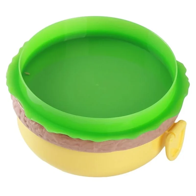Hamburger Shaped Kids Lunch Box | Portable Multi-Layer Food Container for School & Travel - Image 3