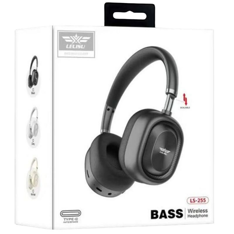 Lelisu LS-255 Bass Wireless Headphones | Bluetooth Over-Ear Headset with Type-C Interface - Image 4