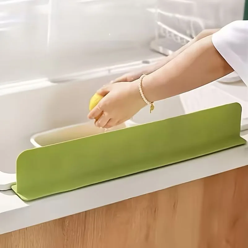 Large Size Silicone Sink Splash Guard Set | Non-Slip Water Barrier with Strong Suction Cups for Kitchen & Bathroom Use - Image 4