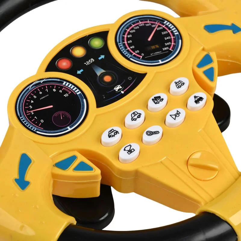 Toy Steering Wheel with Sound Effects for Kids | Interactive Driving Toy with Music & Emergency Sounds - Image 3