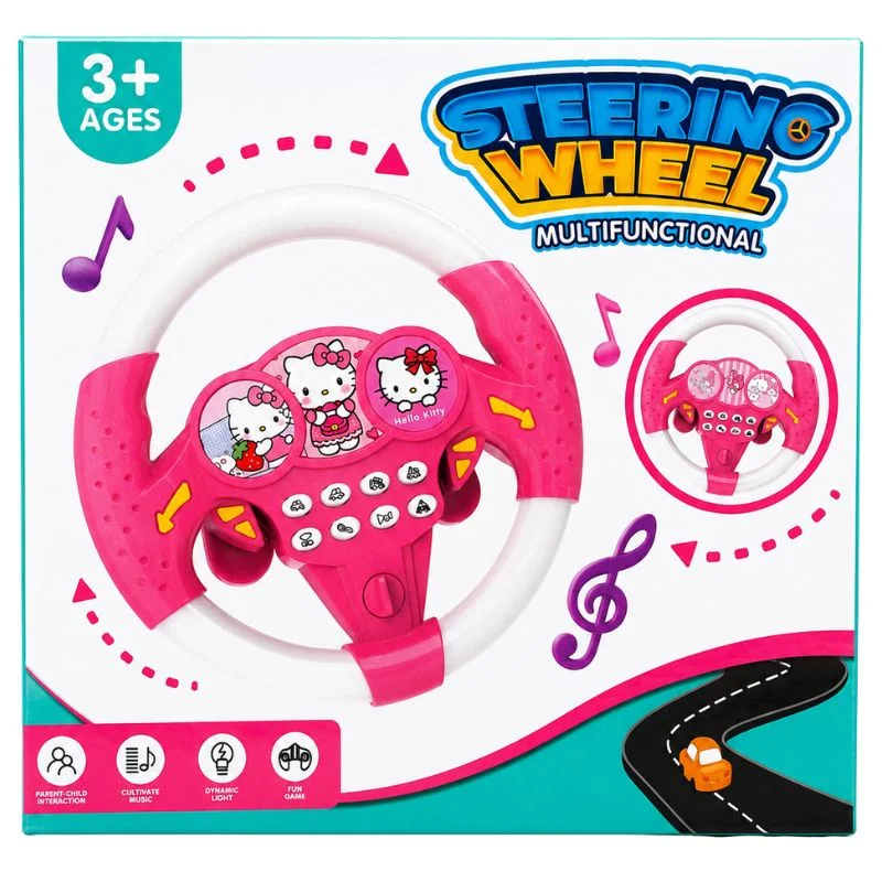 Toy Steering Wheel with Sound Effects for Kids | Interactive Driving Toy with Music & Emergency Sounds - Image 2