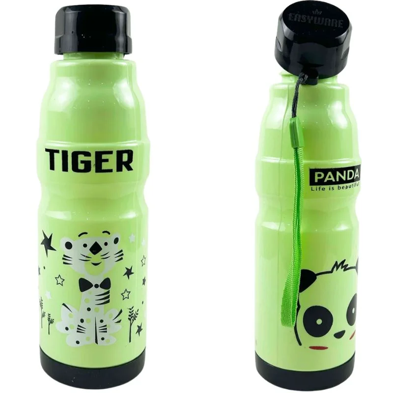 Kids Water Bottle 650ml | Cute Minions Panda Rabbit Design | Leak-Proof BPA Free | Random Color - Image 4