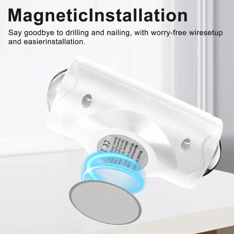 LED Night Light with Motion Sensor | Rechargeable Wireless Wall Lamp | Dimmable Smart Night Light | Magnetic Indoor & Outdoor Wall Light - Image 2