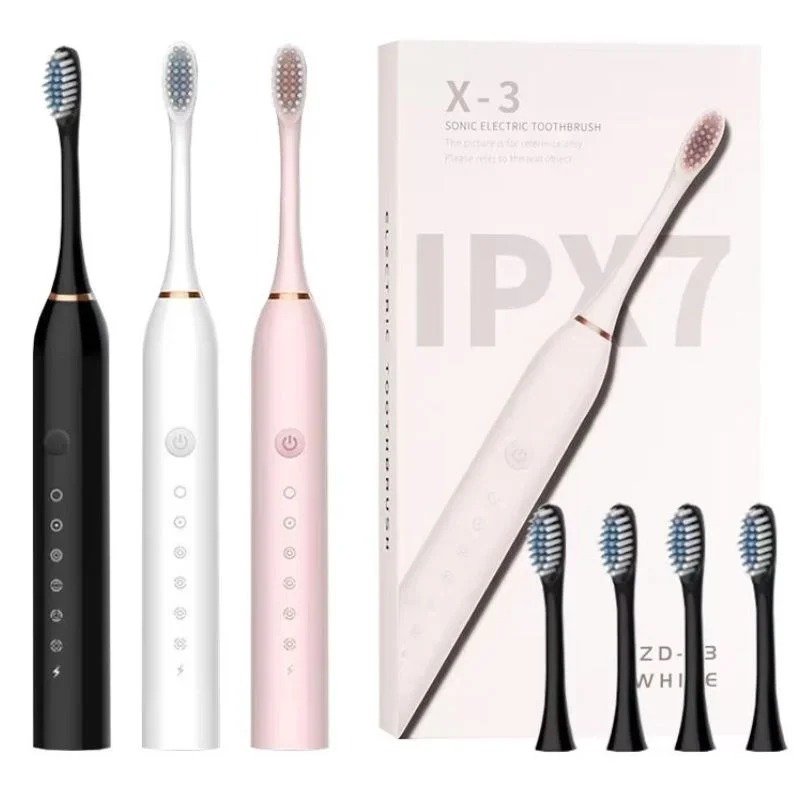 X3 Sonic Electric Toothbrush Rechargeable | USB Fast Charging Toothbrush with 5 Modes Deep Cleaning Whitening & Gum Care - Image 3