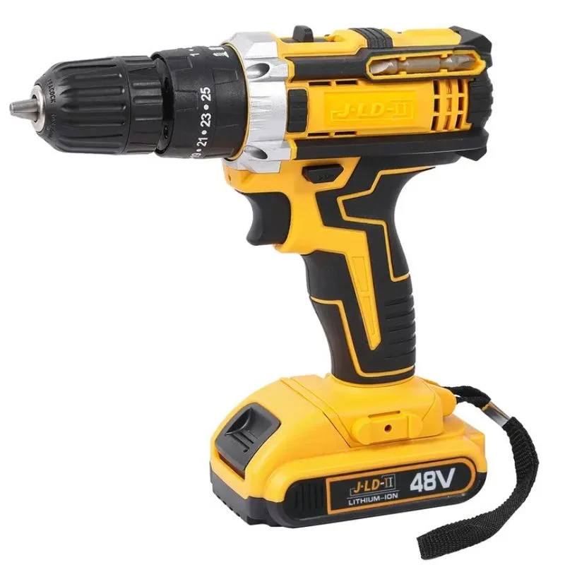 Cordless Drill Machine Kit with 2 Batteries & 26 Accessories | Portable Rechargeable Impact Drill Set - Image 3