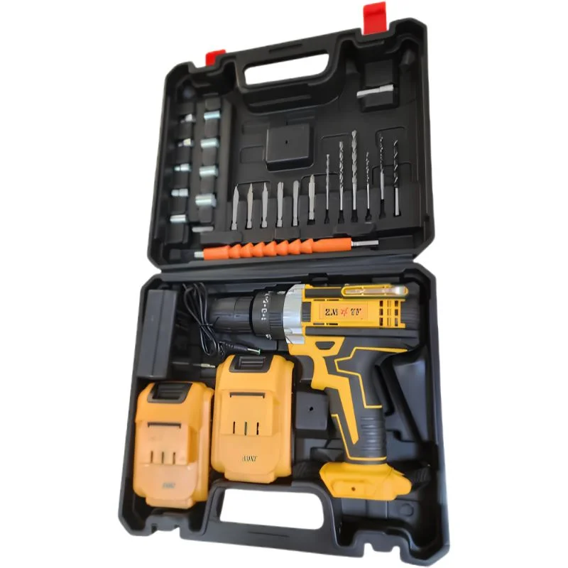 Cordless Drill Machine Kit with 2 Batteries & 26 Accessories | Portable Rechargeable Impact Drill Set - Image 4
