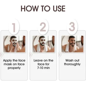 NICONI Men Enzyme De-Tan Pack for Face & Body | Deep Cleansing & Tan Removal Cream | Brightening & Hydrating Formula | For All Skin Types | 300g