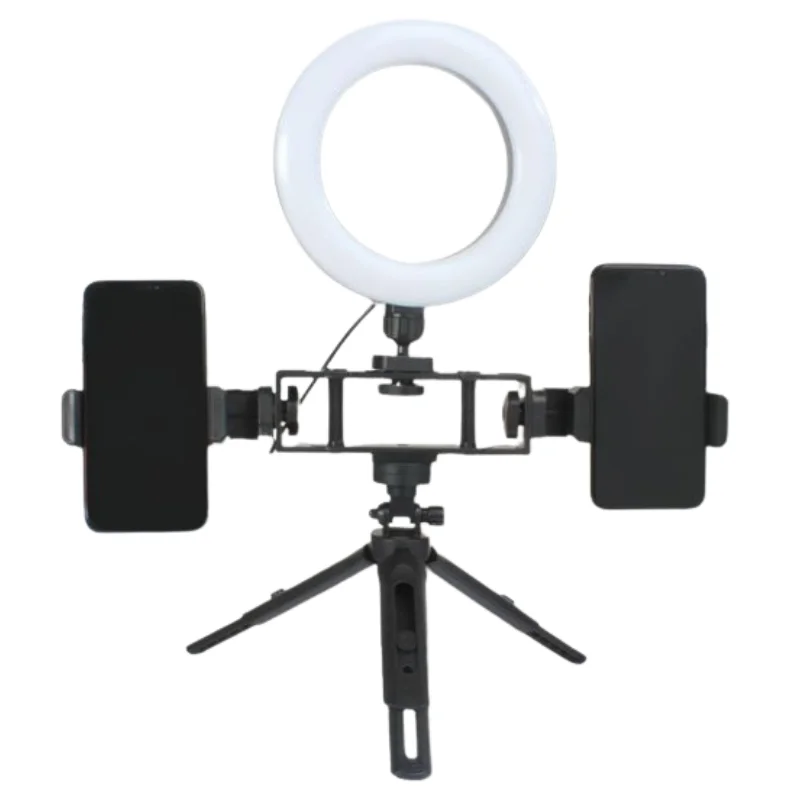 6-Inch Multi-Position Fill Light | Selfie Ring Light with Tripod Stand & Phone Holder | 3 Color Modes | USB Powered | Multicolor - Image 3