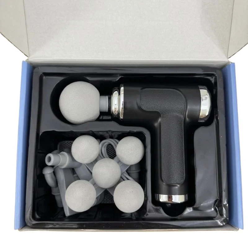 Five Head Massage Gun | Rechargeable Deep Tissue Muscle Massager | 9 Massage Heads | 6 Speed Levels | Model BLD-780 | Random color - Image 2