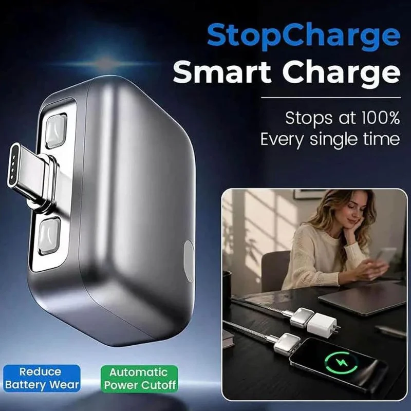 Automatic Charging Disconnector | Model LX-007 | Smart Auto Power Cut-Off Battery Protector | Type-C to Type-C Fast Charging Guardian - Image 2