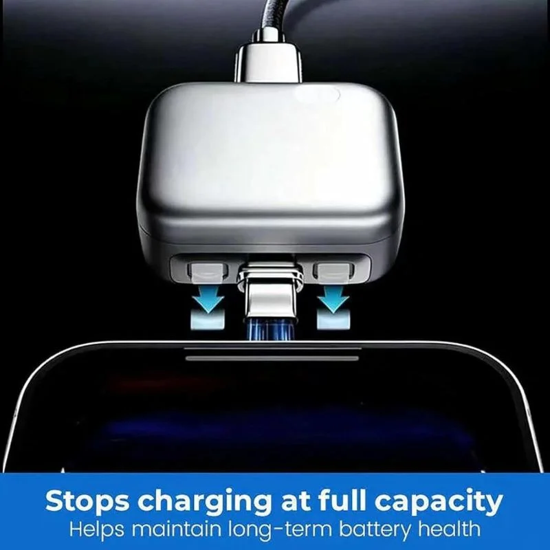 Automatic Charging Disconnector | Model LX-007 | Smart Auto Power Cut-Off Battery Protector | Type-C to Type-C Fast Charging Guardian